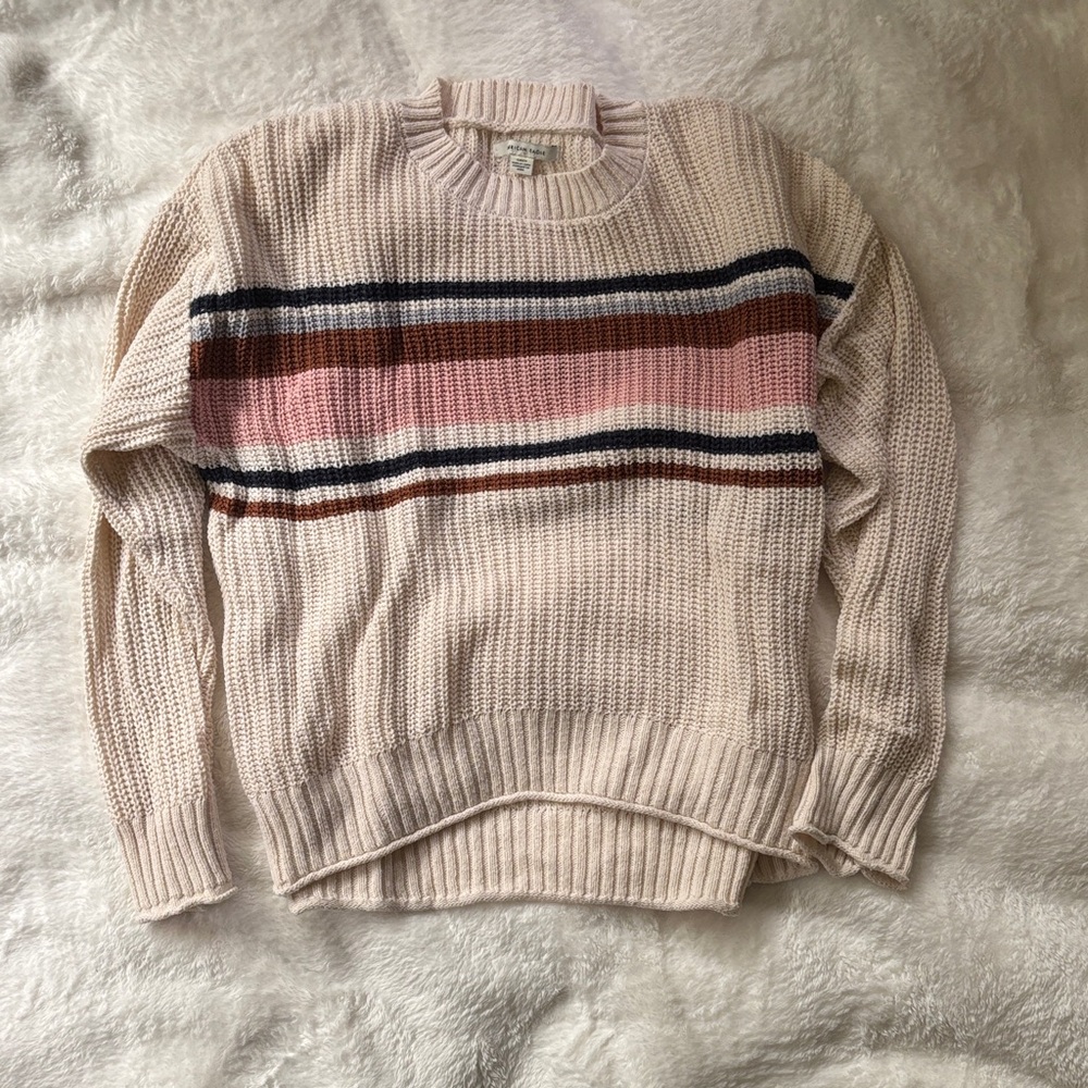 American Eagle Outfitters Striped Crew Neck Sweater